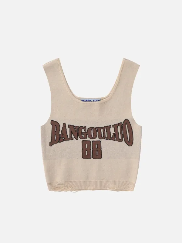 Letter Number Tank Top sold by Aelfric Eden