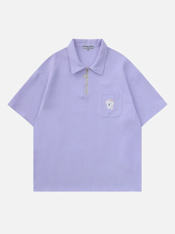 Aelfric Eden Solid Waffle Embroidered Bear Set sold by Aelfric Eden