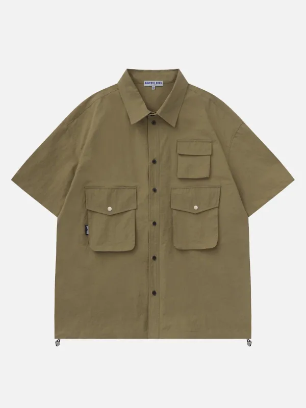 Aelfric Eden  Explorer Solid Multi Pocket Short Sleeve Shirts sold by Aelfric Eden