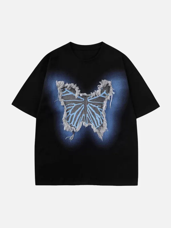 Aelfric Eden Butterfly Tassel Patch Tee sold by Aelfric Eden