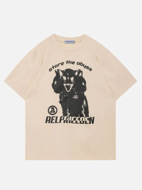 Aelfric Eden Roaring Cat Print Tee sold by Aelfric Eden