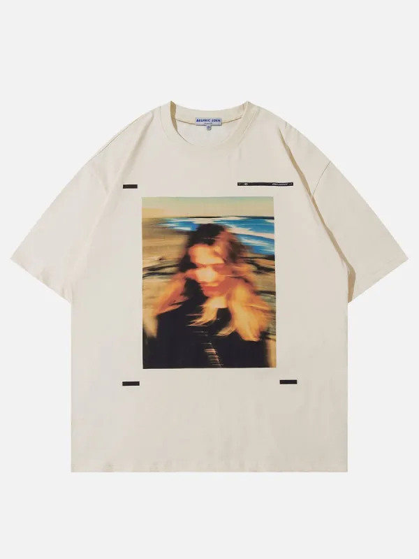 Aelfric Eden Blur Girl Print Tee sold by Aelfric Eden