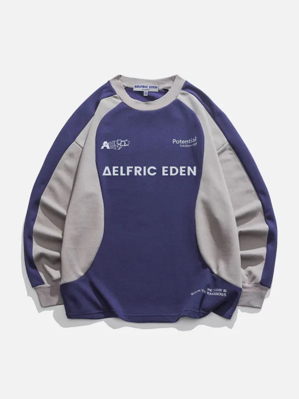 Colorblock Crewneck Sweatshirt sold by Aelfric Eden