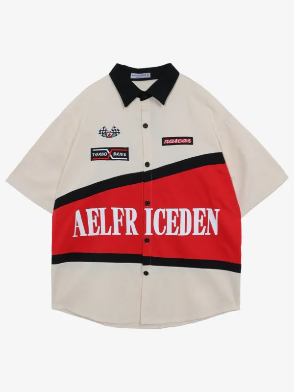 Patchwork Short Sleeve Shirt sold by Aelfric Eden