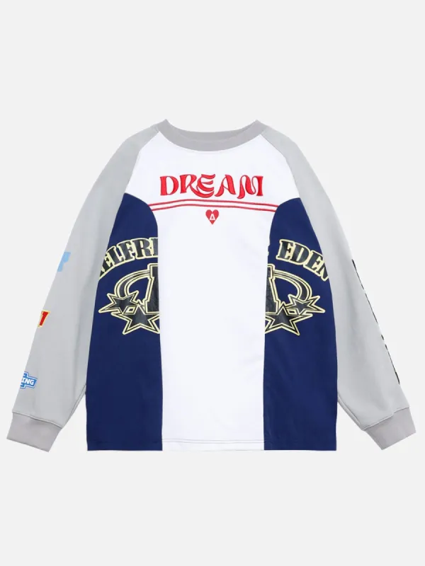 Aelfric Eden Color Blocking Racing Sweatshirt sold by Aelfric Eden