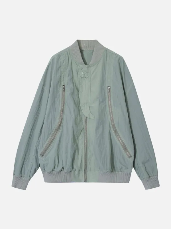 Aelfric Eden Irregular Zipper Bomber Jacket sold by Aelfric Eden