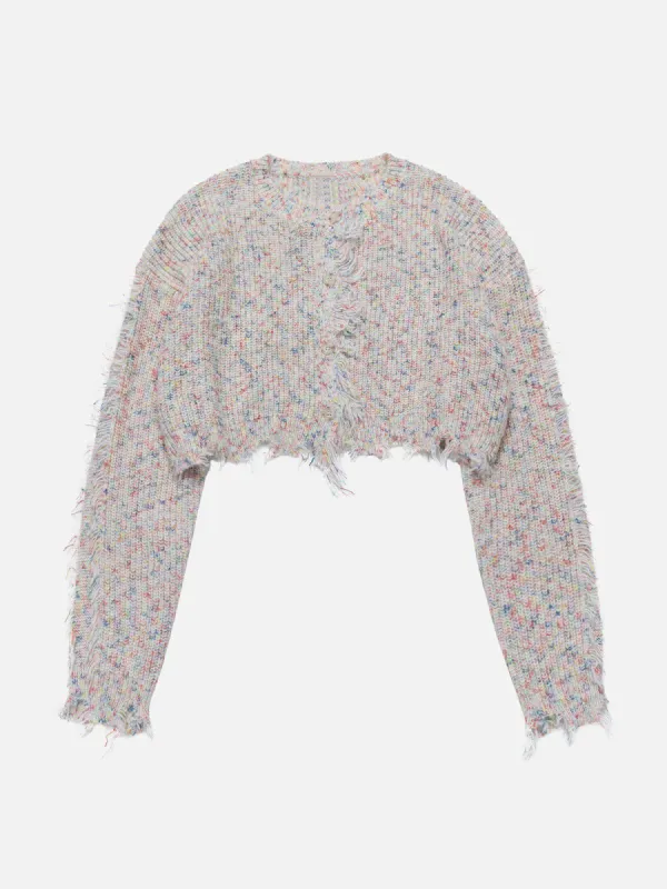 Colorful Raw Edge Long Sleeve sold by Aelfric Eden