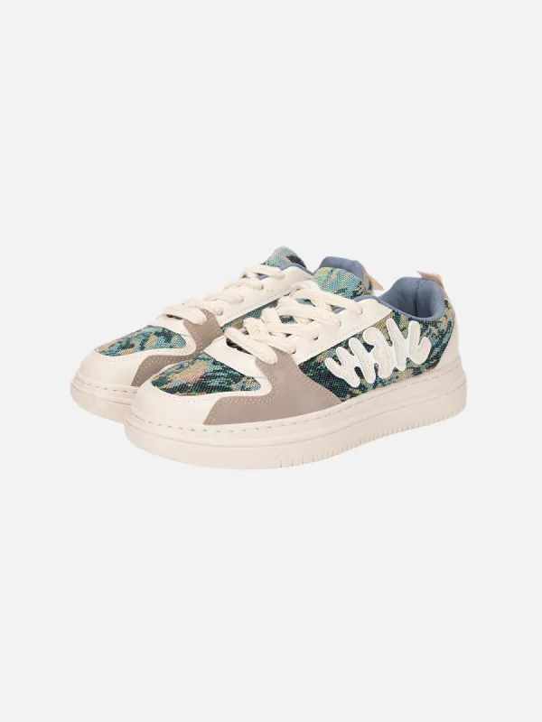 スニーカー StarryClimb Color Blocking Patchwork Skate Shoes StarryClimb Star Patch Skate Shoes – Aelfric eden