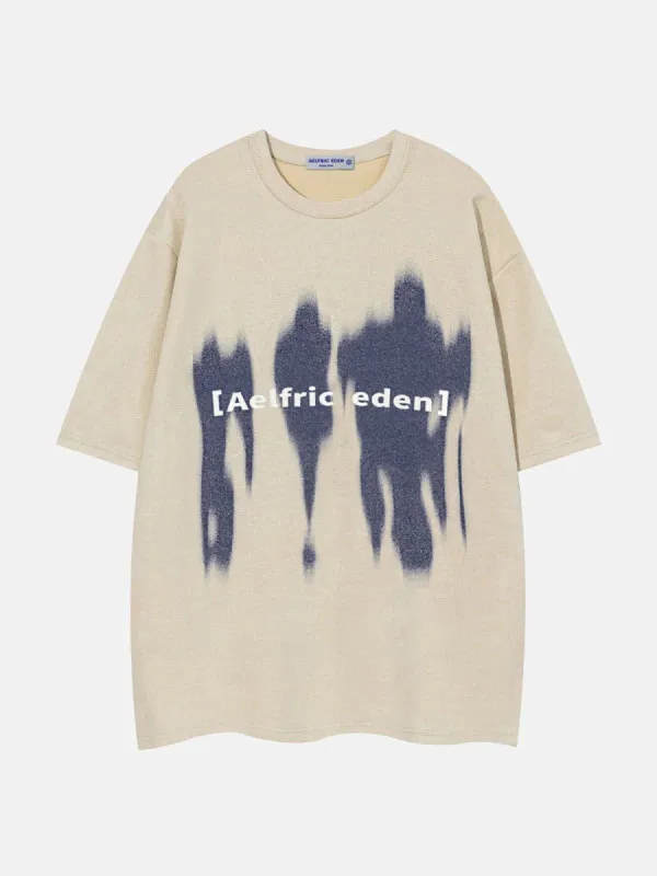 Aelfric Eden Fuzzy Shadow Print Tee sold by Aelfric Eden