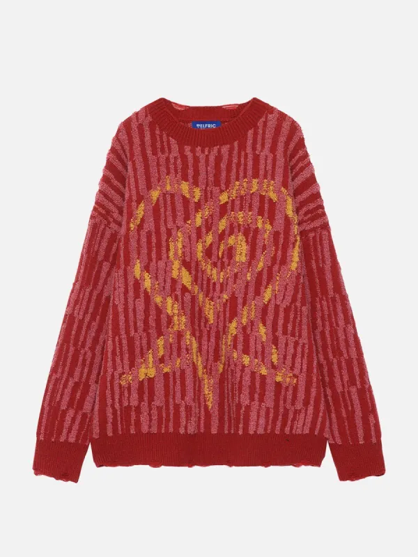 Aelfric Eden Towel Embroidery Creative Pattern Sweater sold by Aelfric Eden