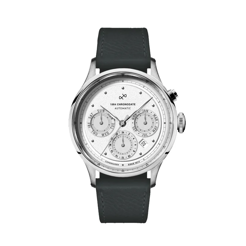 1564 Chronodate Automatic, Steel / White made by AV86