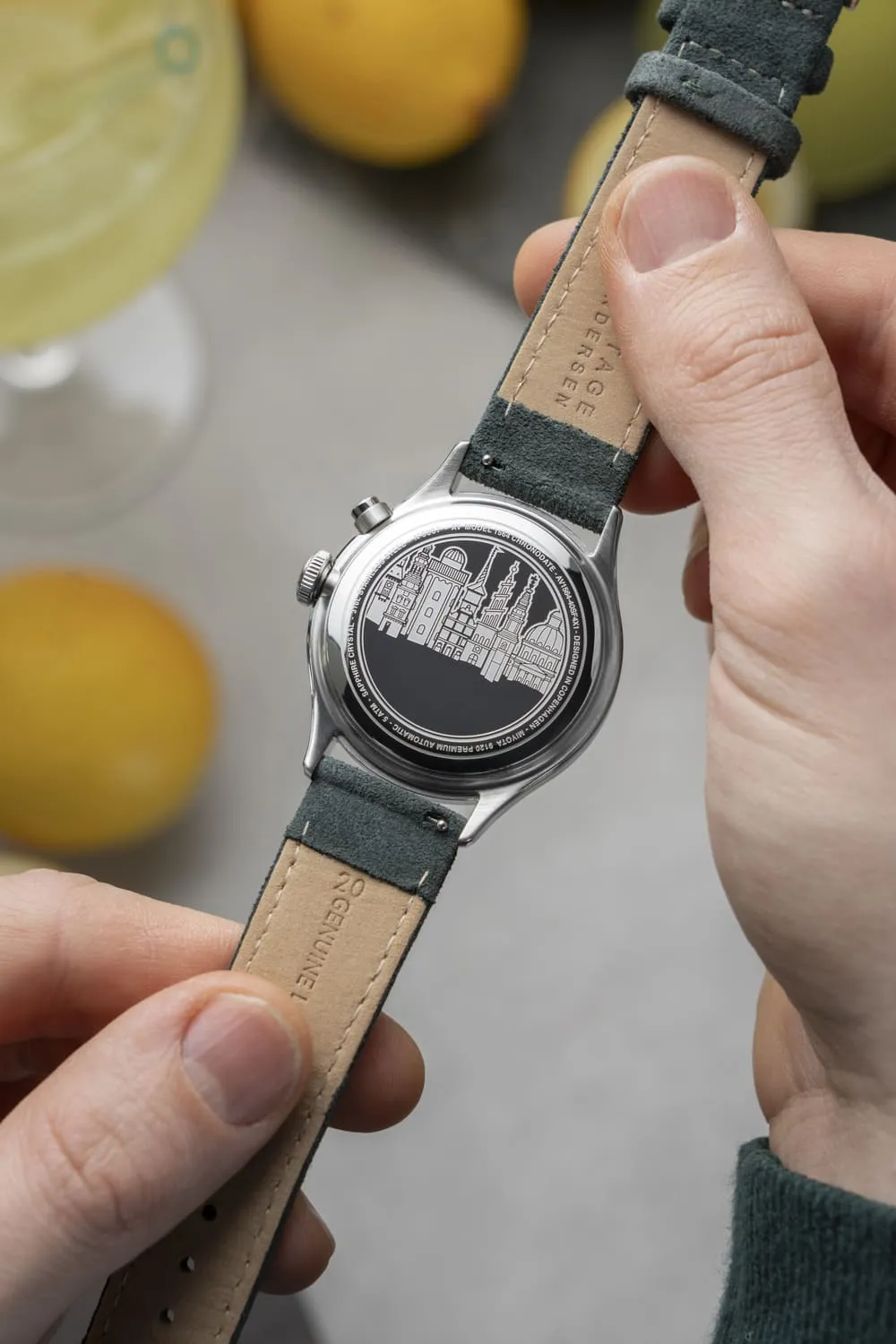 1564 Chronodate Automatic, Steel / Garnish Green sold by About Vintage product image thumbnail 4