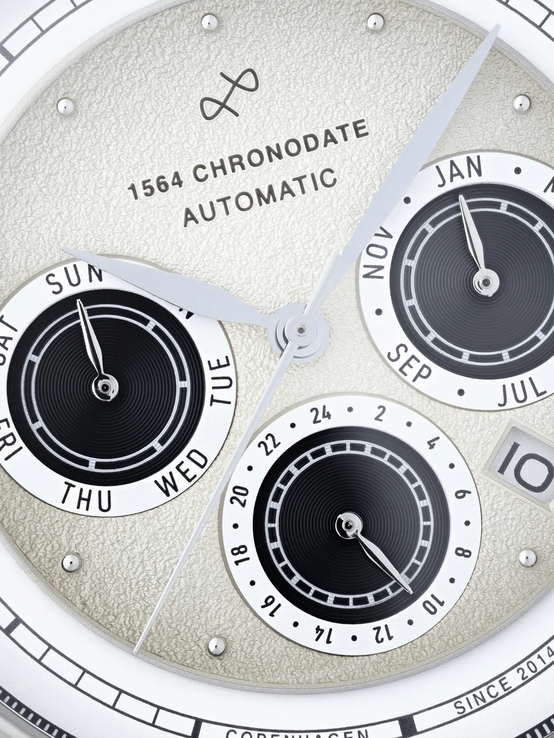 1564 Chronodate Automatic, Steel / Off White sold by About Vintage product image thumbnail 5