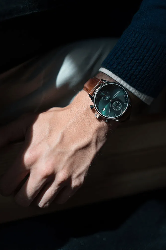 1815 Chronograph, Steel / Green Sunray sold by About Vintage product image thumbnail 5