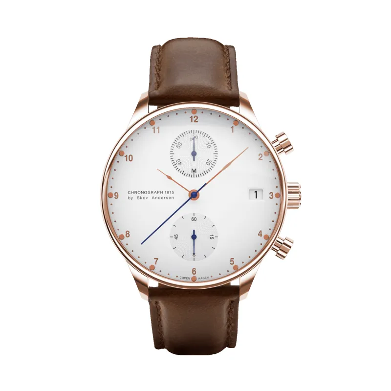 1815 Chronograph, Rose Gold / White made by AV86