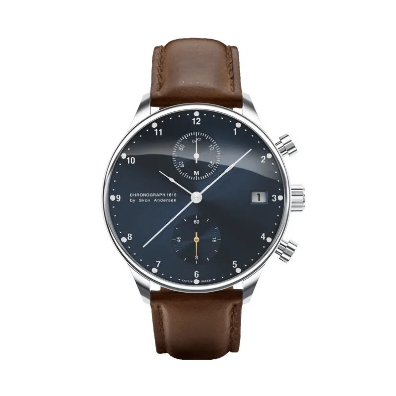1815 Chronograph, Steel / Blue Sunray made by AV86