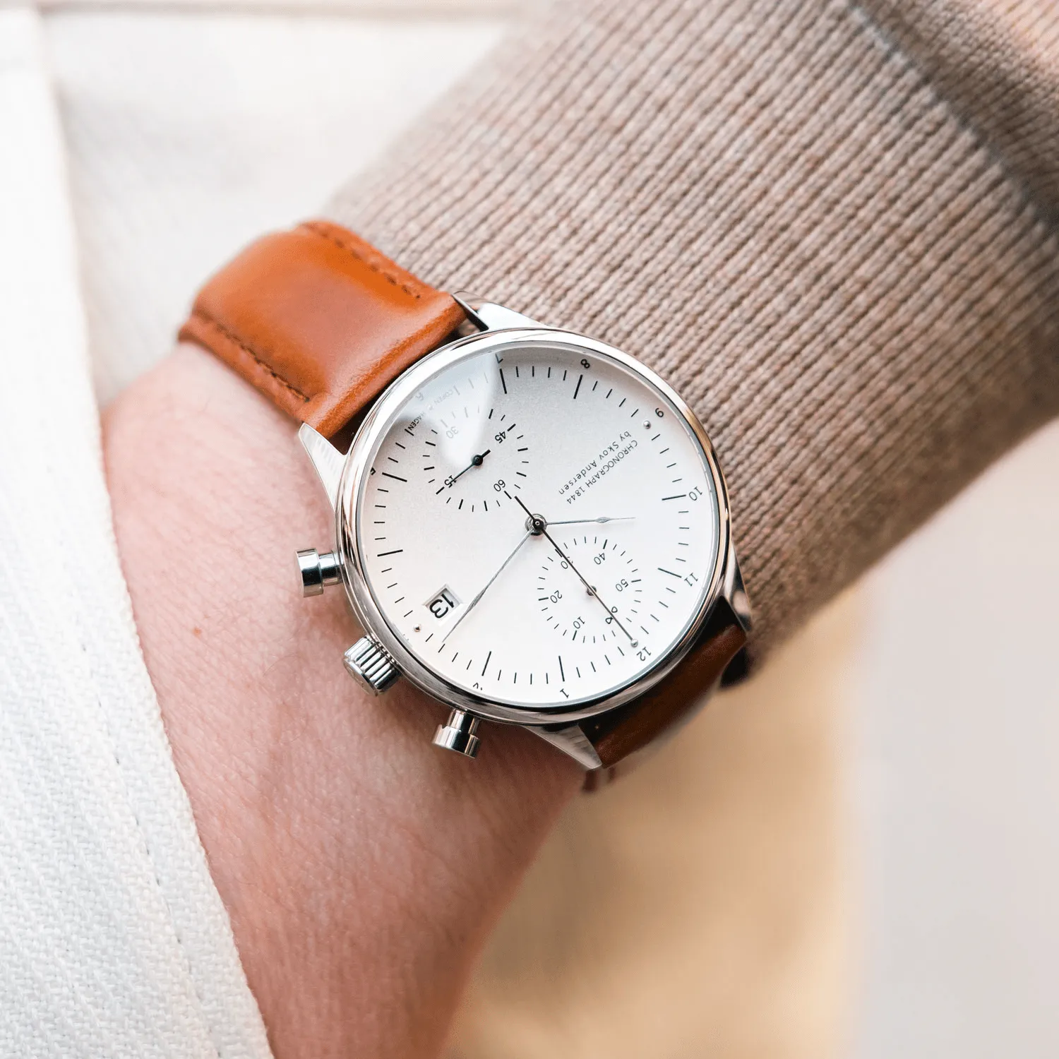 1844 Chronograph, Steel / White sold by About Vintage product image thumbnail 2
