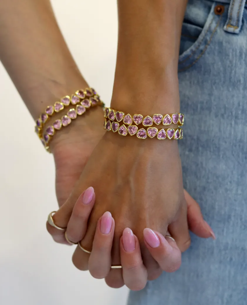 THE PINK JEWEL BRACELET sold by Lisa Gozlan product image thumbnail 4