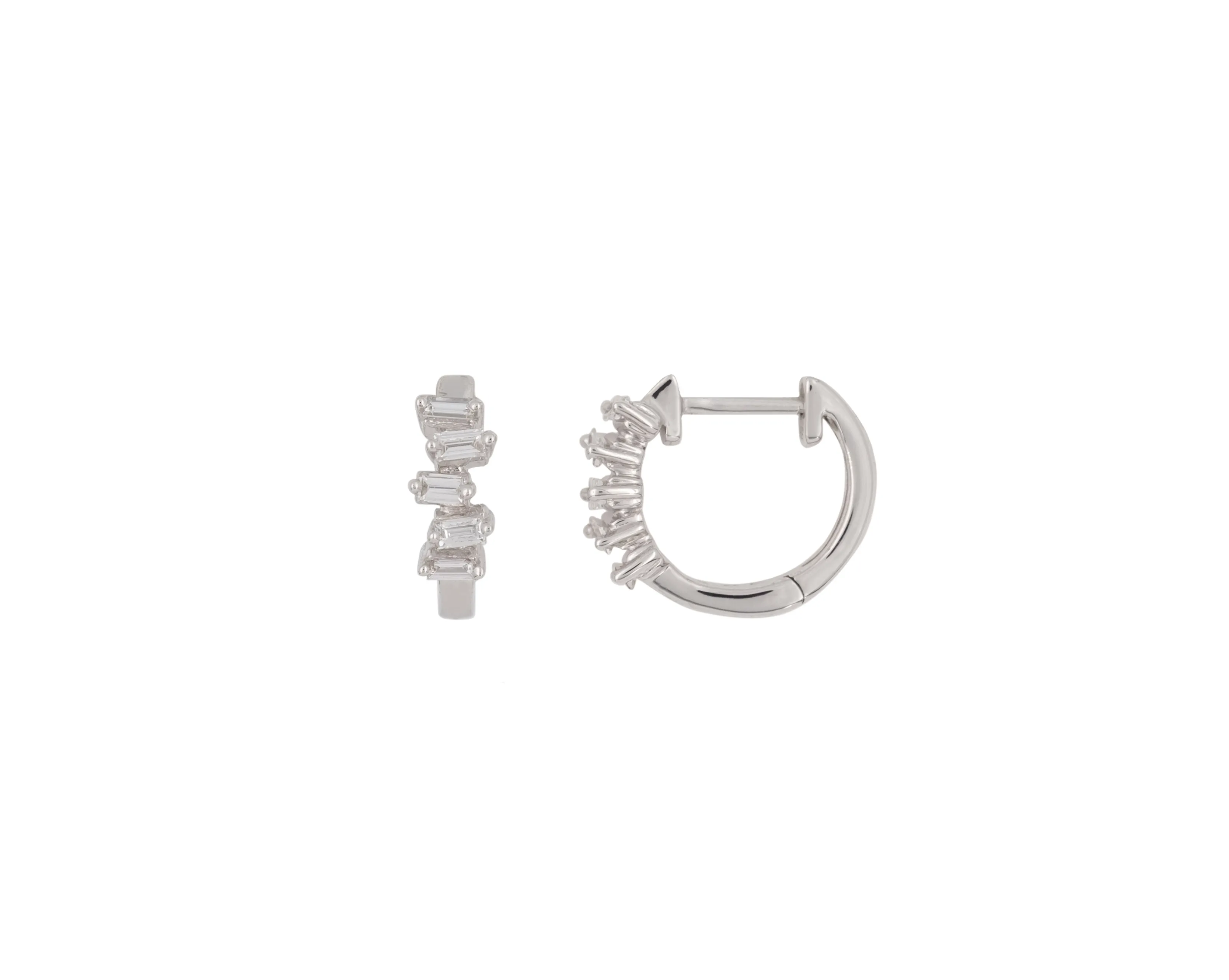 E032 'ZIGZAG DIAMOND HUGGIES' sold by Lisa Gozlan product image thumbnail 5