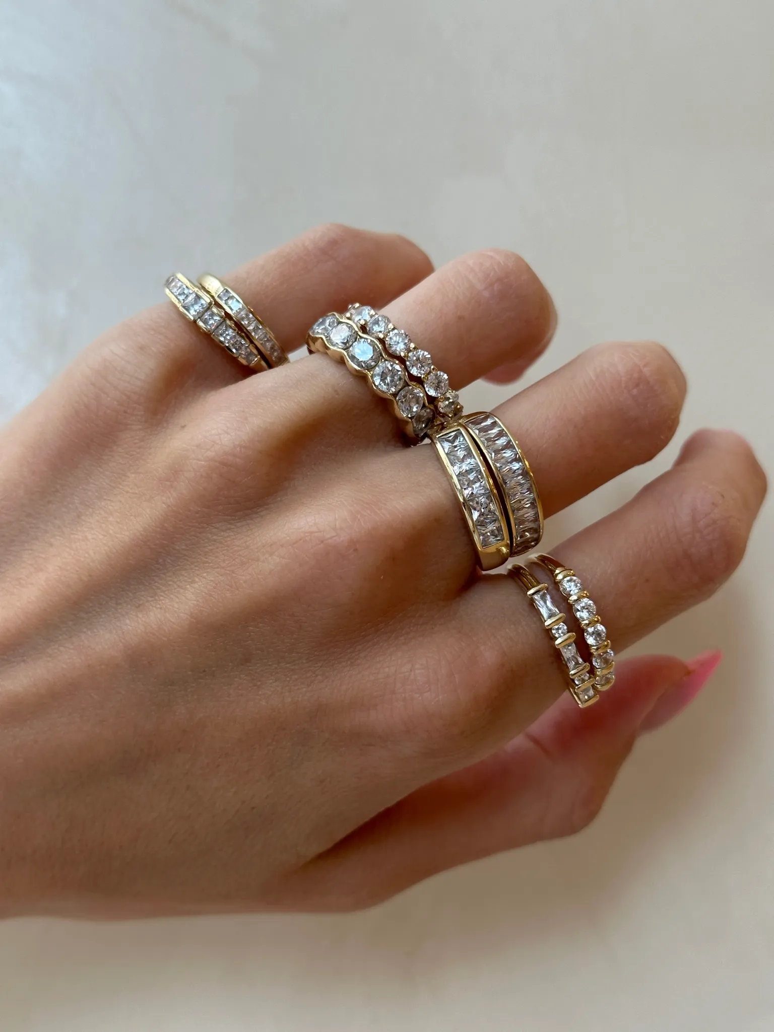 THE 2.5MM MULTI-BAGUETTE BAND sold by Lisa Gozlan product image thumbnail 5