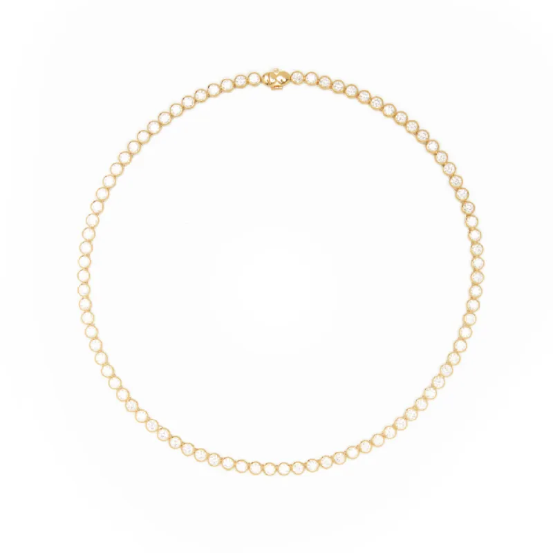THE BEZEL TENNIS NECKLACE sold by Lisa Gozlan