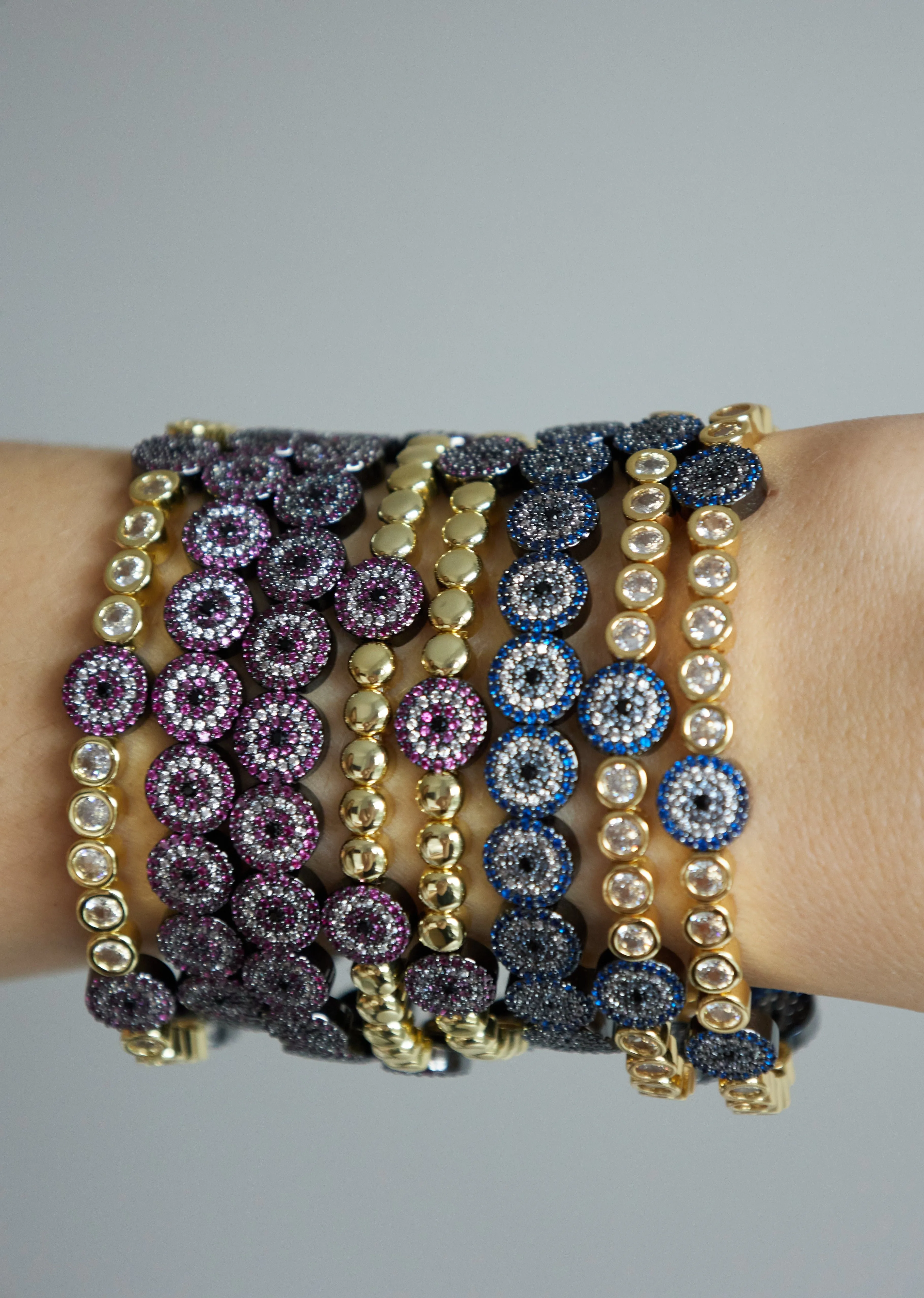 THE MAGENTA EVIL EYE MIXER CZ sold by Lisa Gozlan product image thumbnail 5