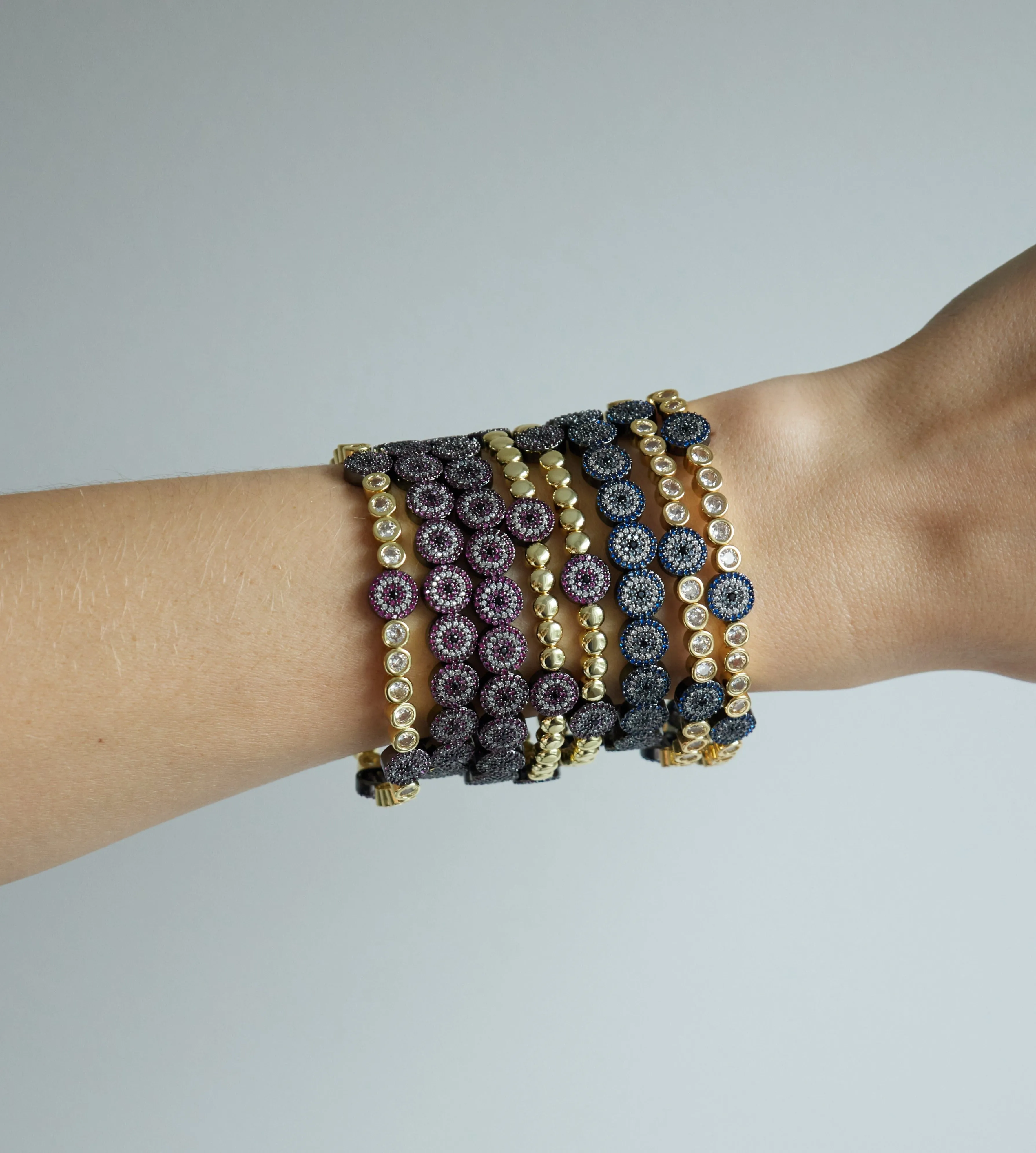 THE MAGENTA EVIL EYE MIXER CZ sold by Lisa Gozlan product image thumbnail 4