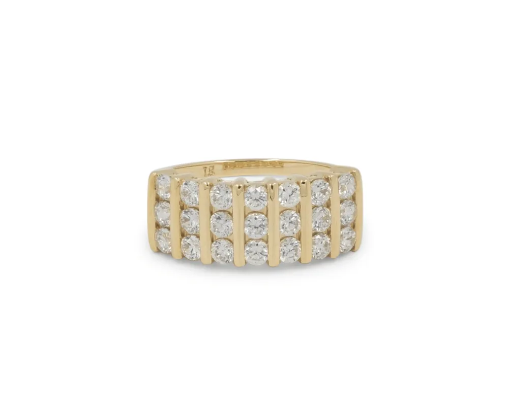 THE MULTI 3-ROW RING sold by Lisa Gozlan