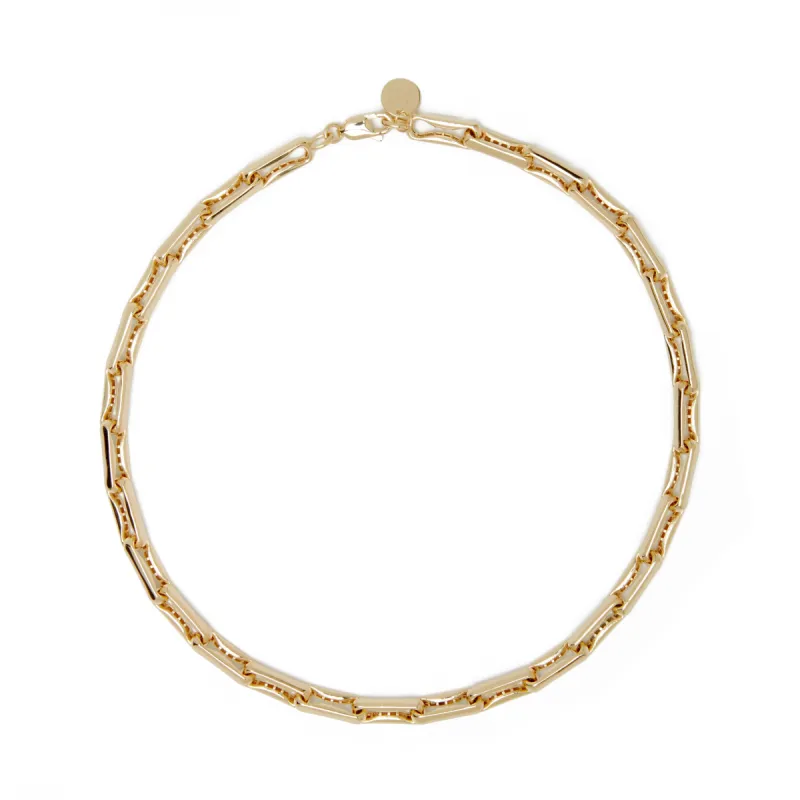 CH024 'LARGE INDENTED PAPERCLIP CHAIN' sold by Lisa Gozlan