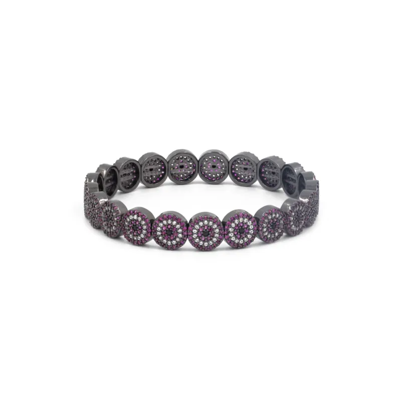 THE ETERNAL MAGENTA EVIL EYE BRACELET sold by Lisa Gozlan