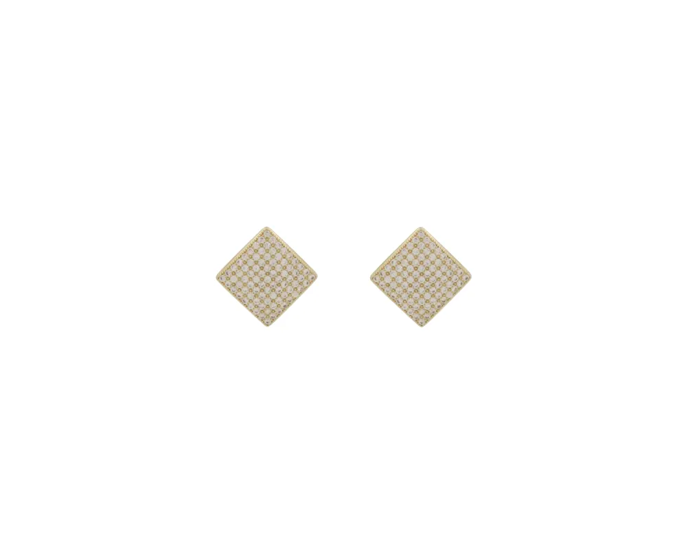 THE MINI PAVÉ PRINCESS STUDS sold by Lisa Gozlan