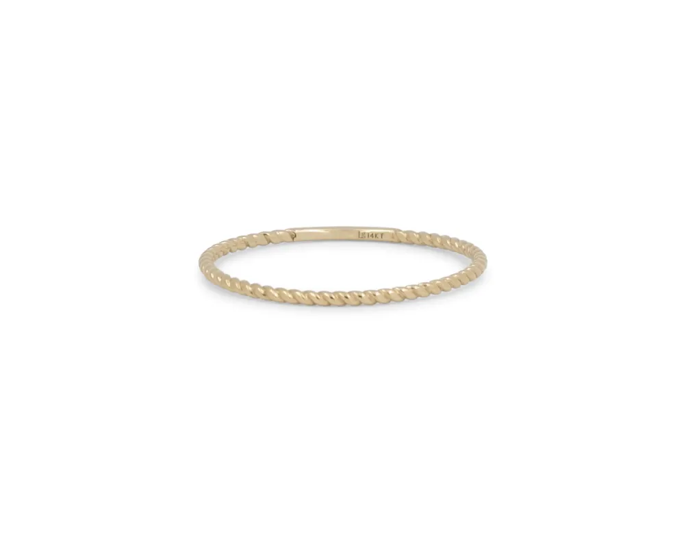 THE 1MM TWISTED STACKER sold by Lisa Gozlan