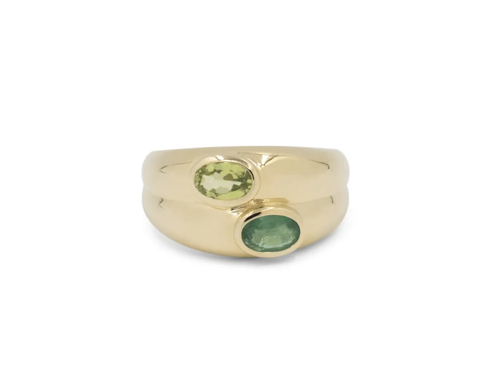 THE ROGER DOUBLE OVAL RING sold by Lisa Gozlan