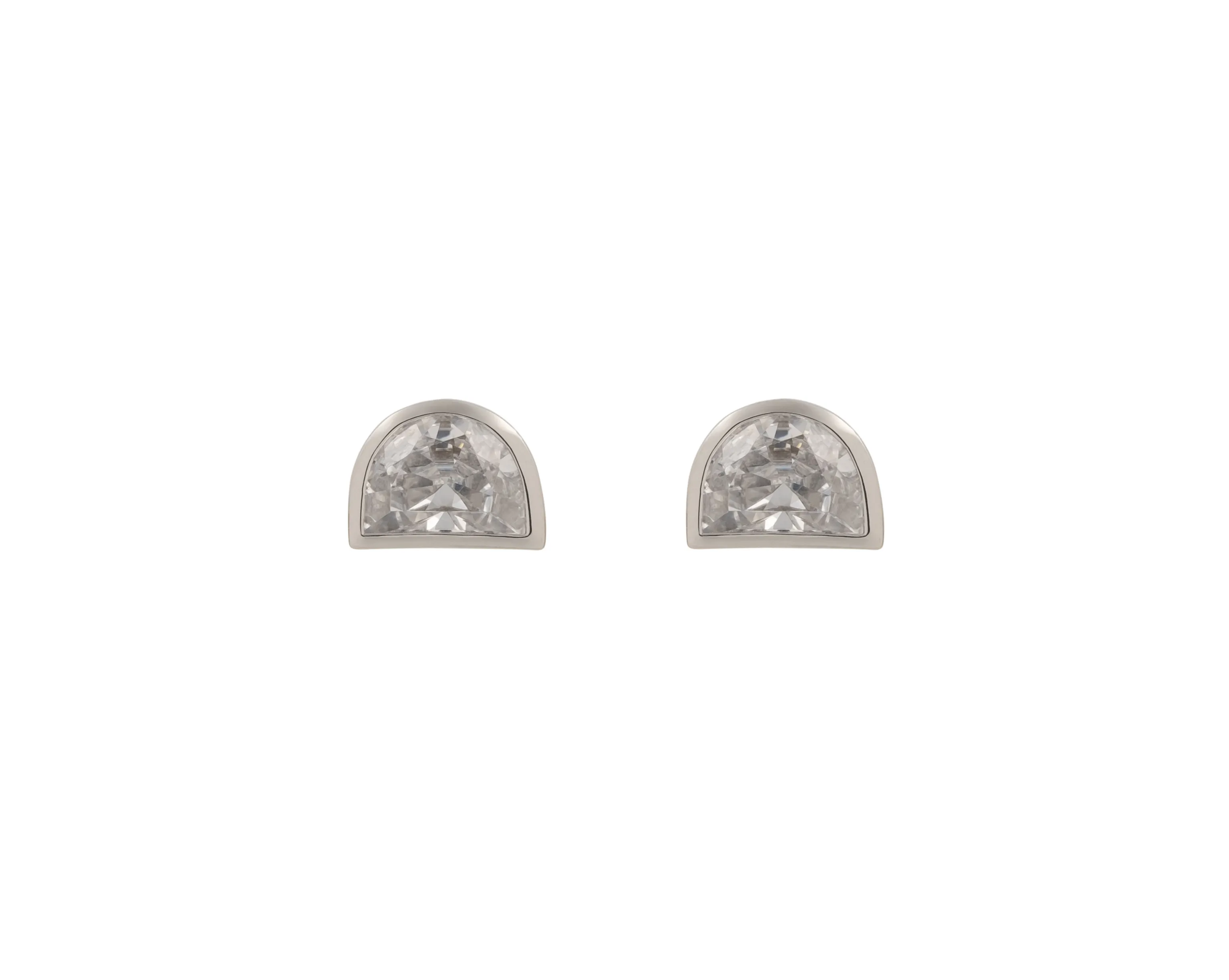 CRESCENT BEZEL STUDS sold by Lisa Gozlan product image thumbnail 4