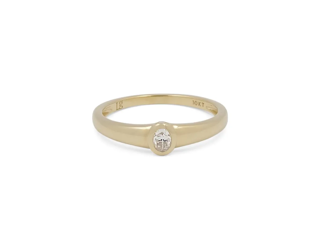THE MINI OVAL DOME RING sold by Lisa Gozlan
