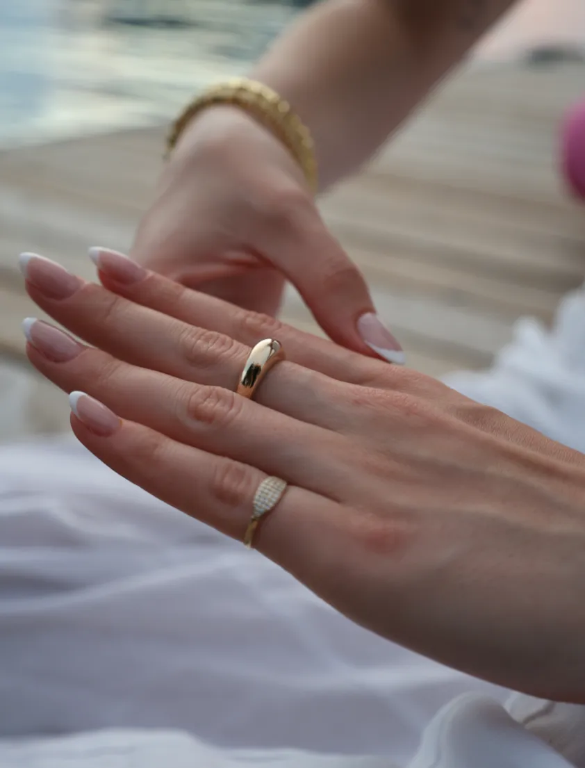 THE ESSENTIAL DOME RING sold by Lisa Gozlan product image thumbnail 4