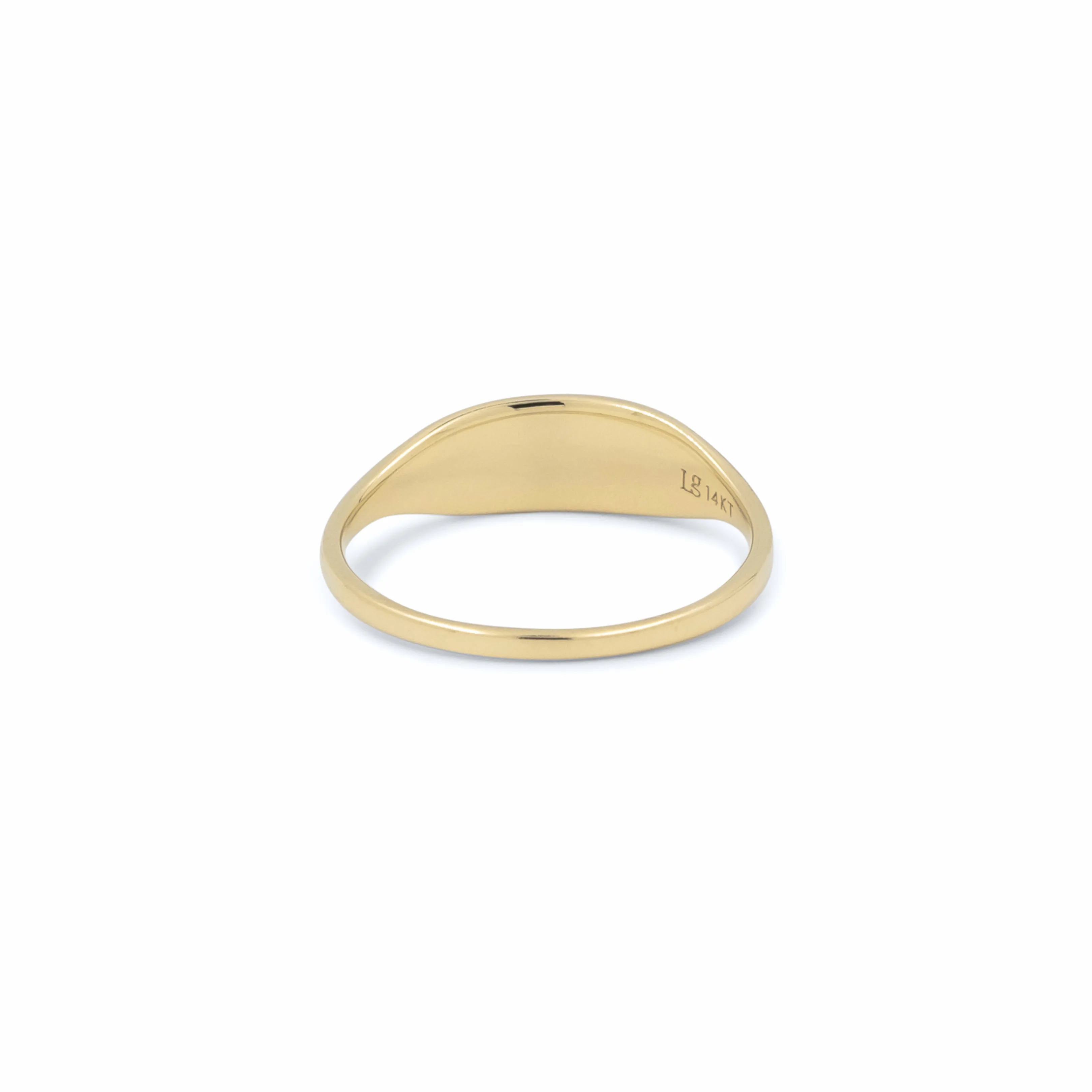 THE DAINTY SIGNET RING sold by Lisa Gozlan product image thumbnail 3