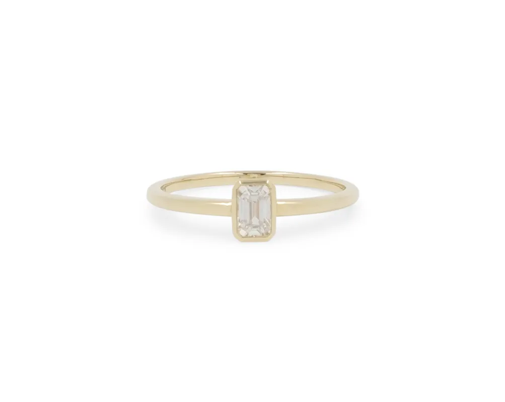 THE DAINTY EMERALD STACKER sold by Lisa Gozlan