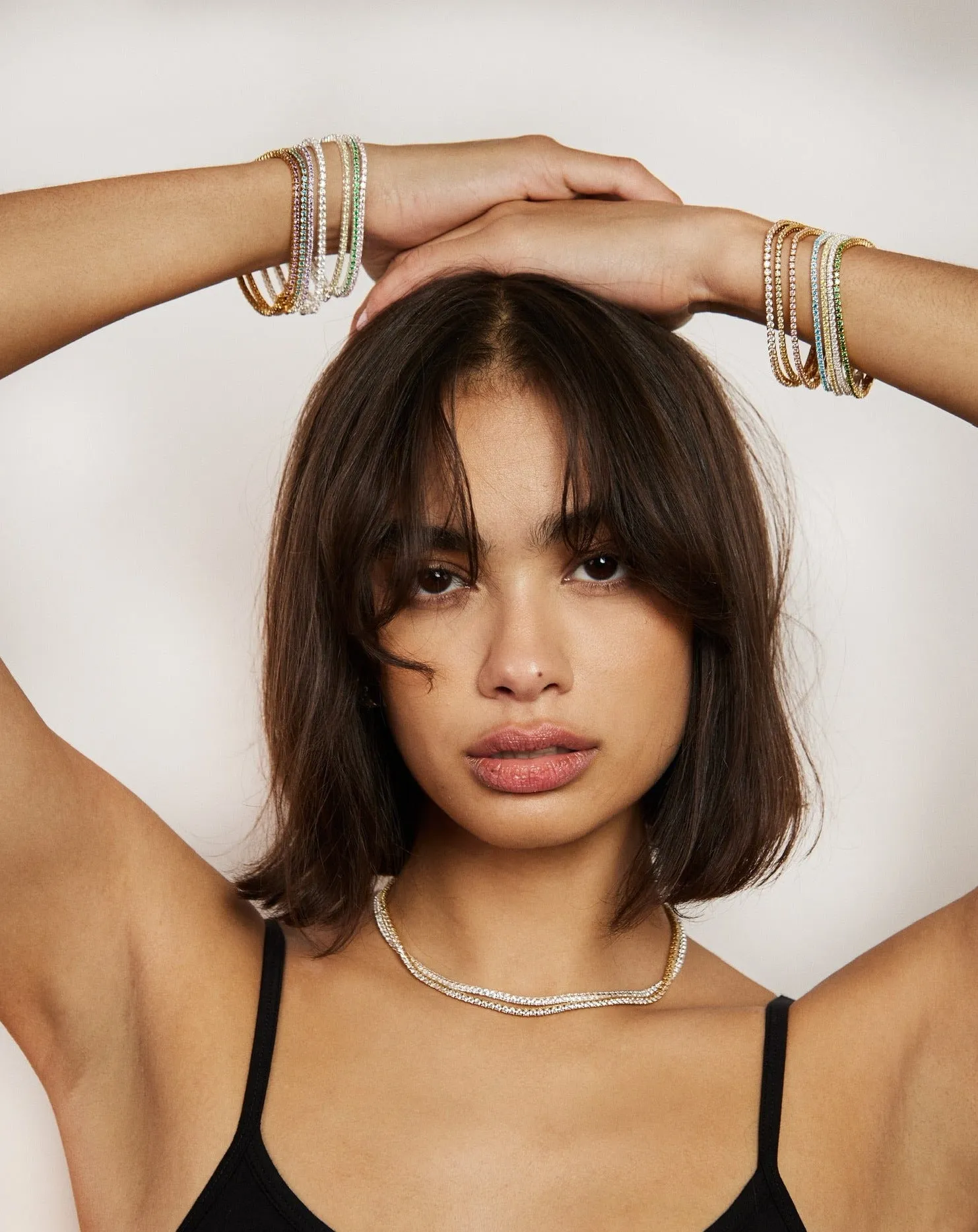 THE CLASSIC 2MM TENNIS BRACELET sold by Lisa Gozlan product image thumbnail 4