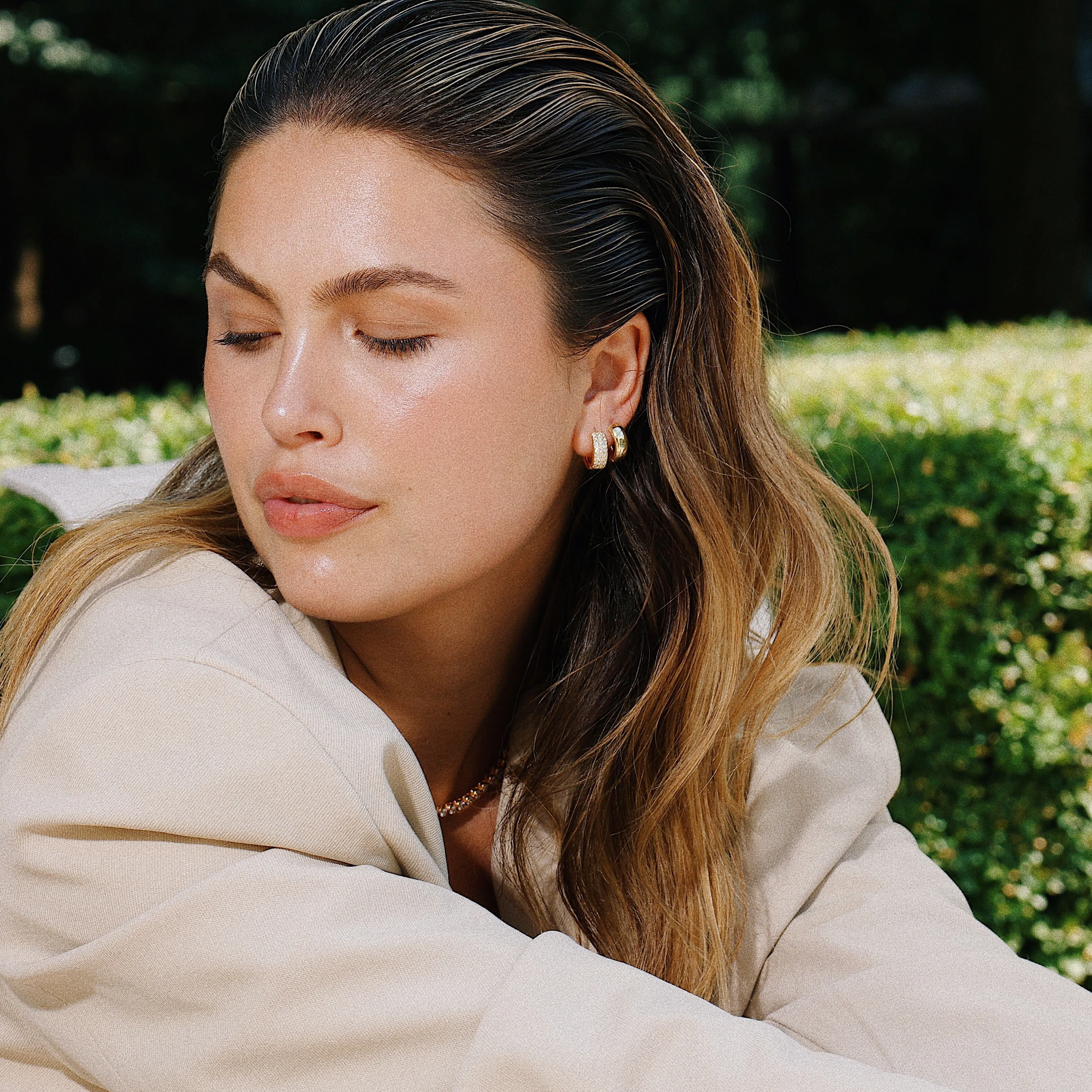 THE BOLD CRYSTAL HUGGIES sold by Lisa Gozlan product image thumbnail 2