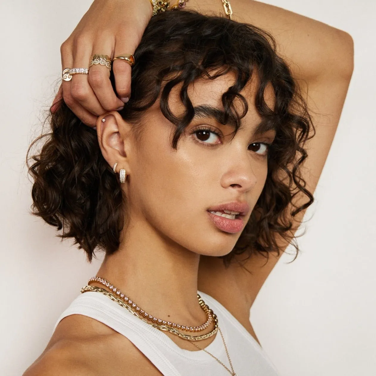 THE BOLD CRYSTAL HUGGIES sold by Lisa Gozlan product image thumbnail 3