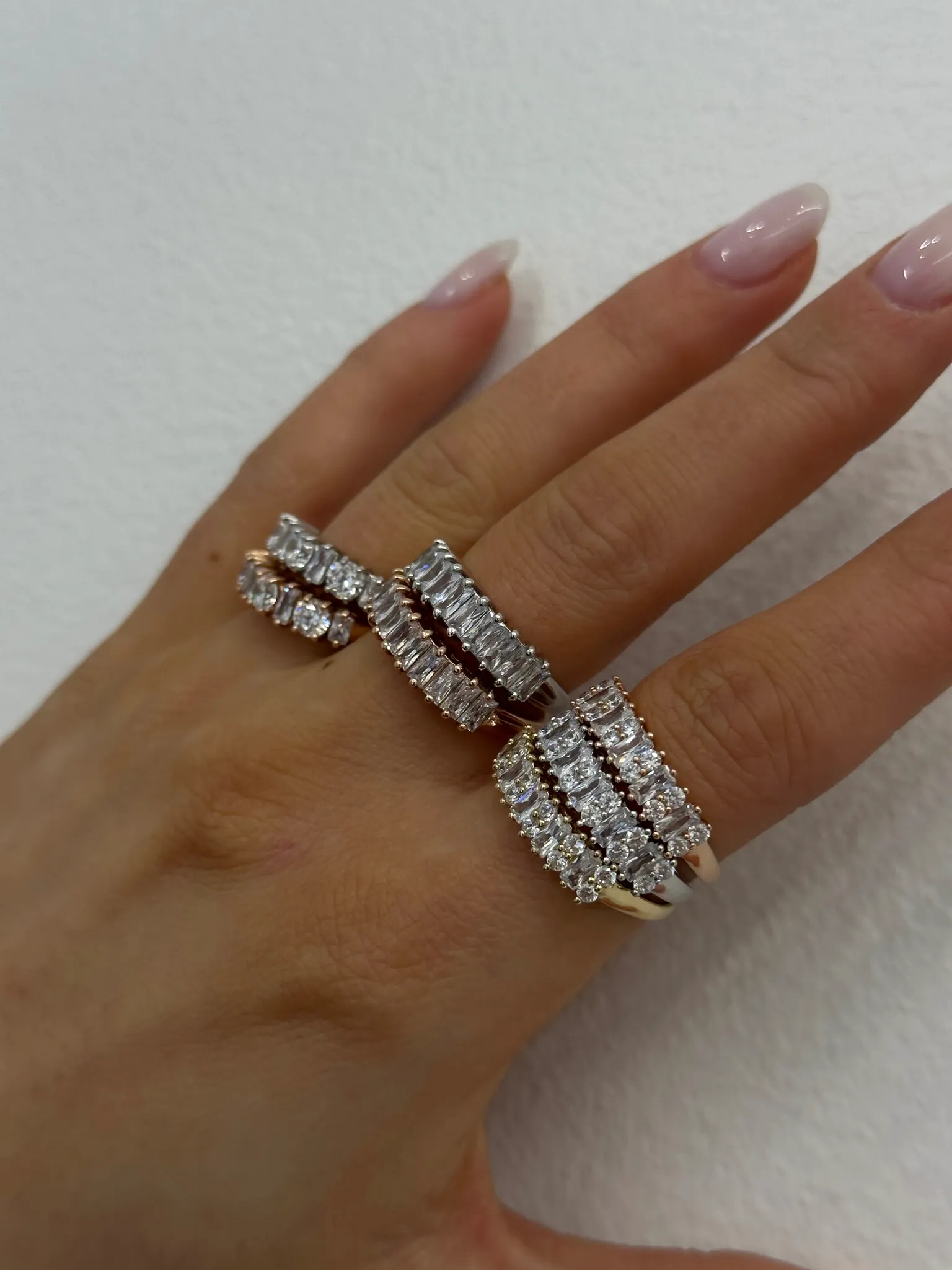 THE DOUBLE SET RING sold by Lisa Gozlan product image thumbnail 5