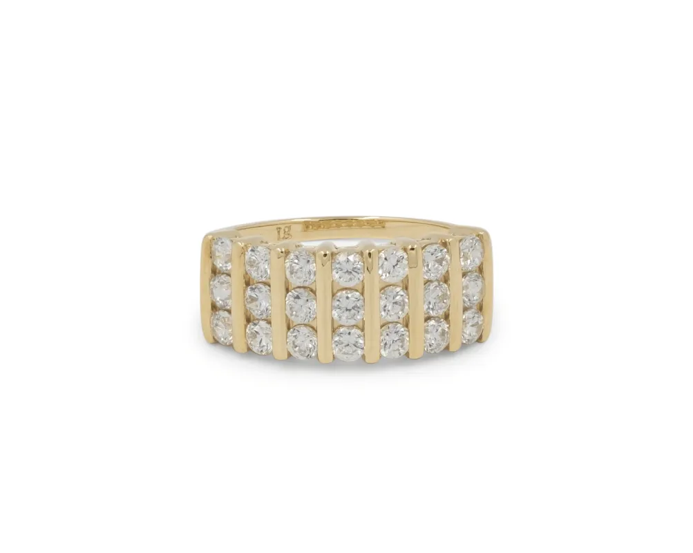 THE MULTI 3-ROW RING sold by Lisa Gozlan