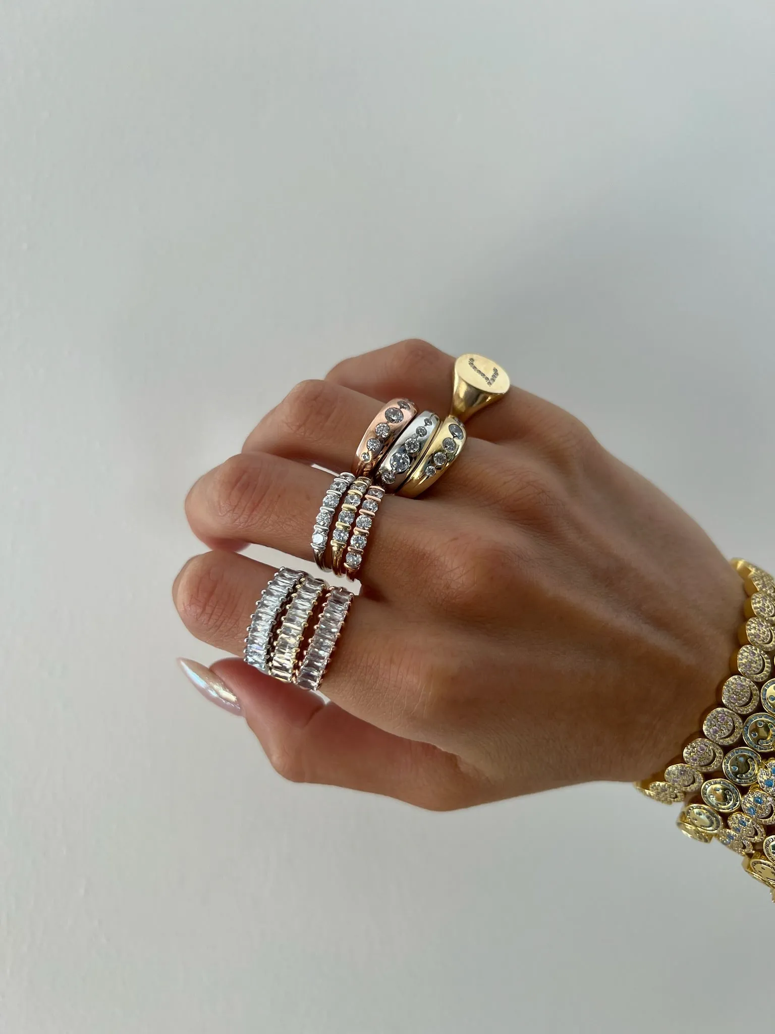 THE MULTI-EMERALD RING sold by Lisa Gozlan product image thumbnail 4