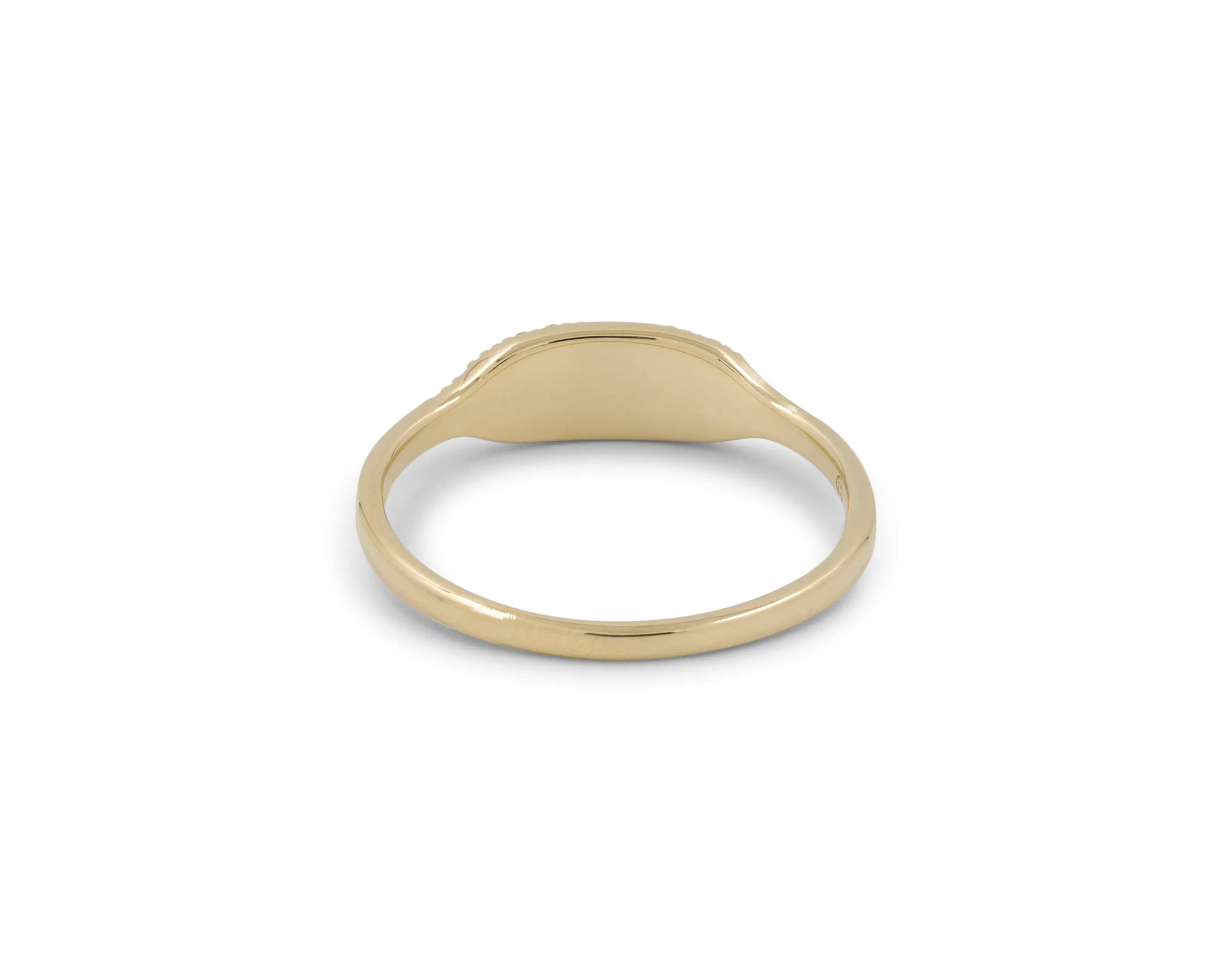 THE PAVÉ SIGNET RING sold by Lisa Gozlan product image thumbnail 3