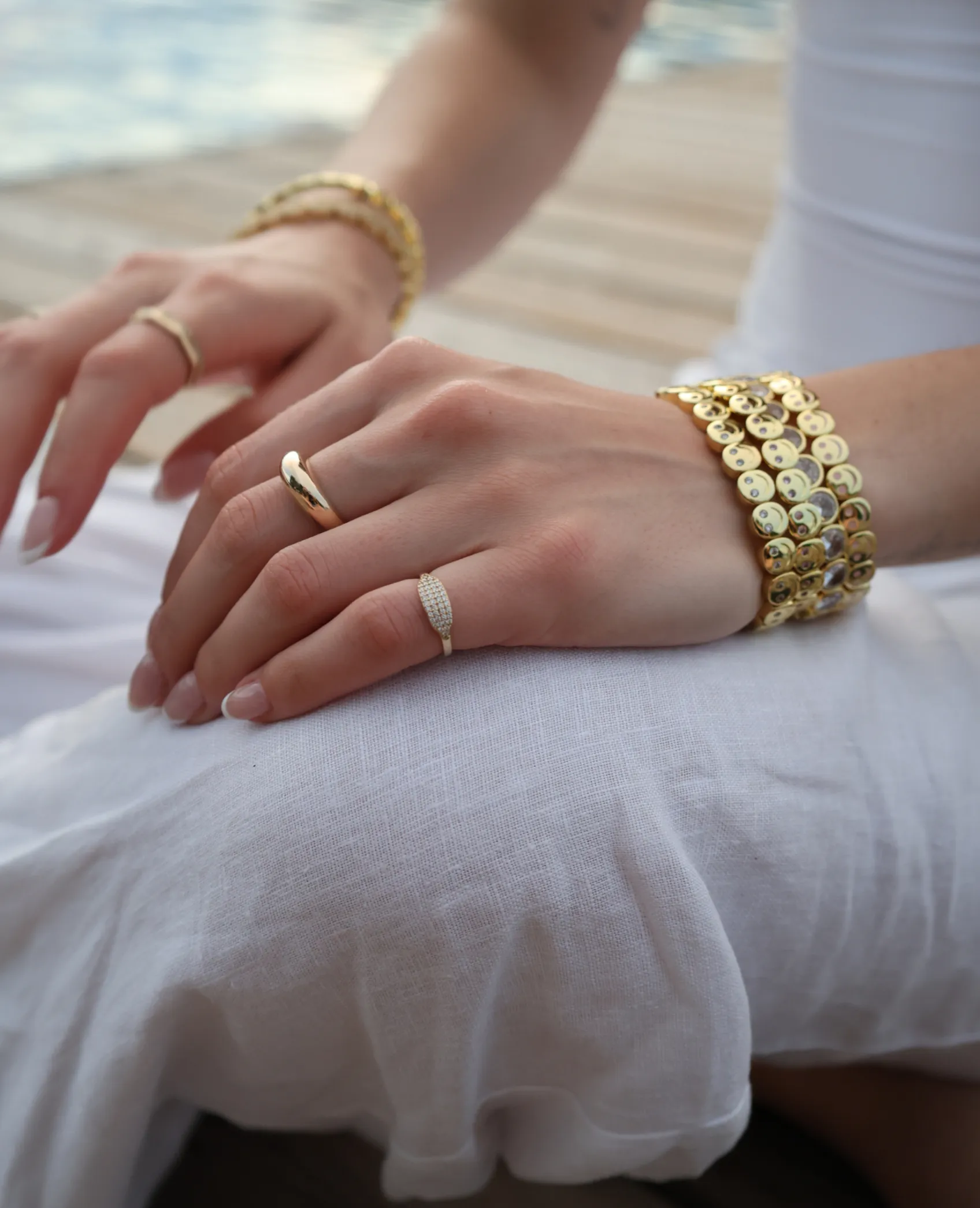 THE PAVÉ SIGNET RING sold by Lisa Gozlan product image thumbnail 4