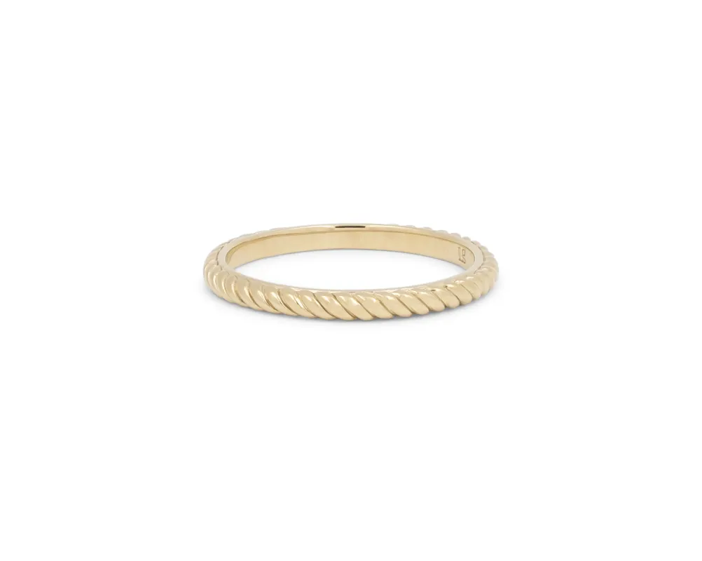 THE 2MM TWISTED STACKER sold by Lisa Gozlan