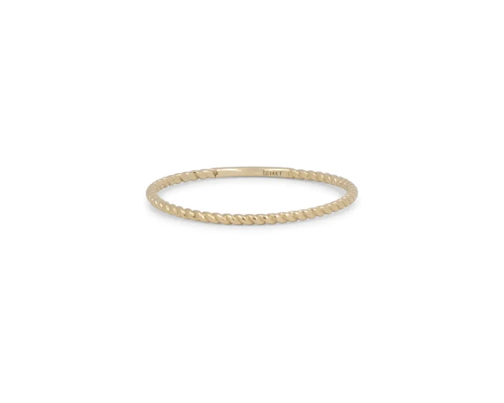 THE 1MM TWISTED STACKER sold by Lisa Gozlan
