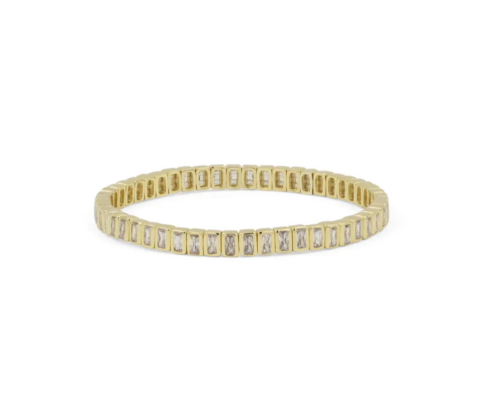 THE BAGUETTE FLEX TENNIS BRACELET made by Lisa Gozlan