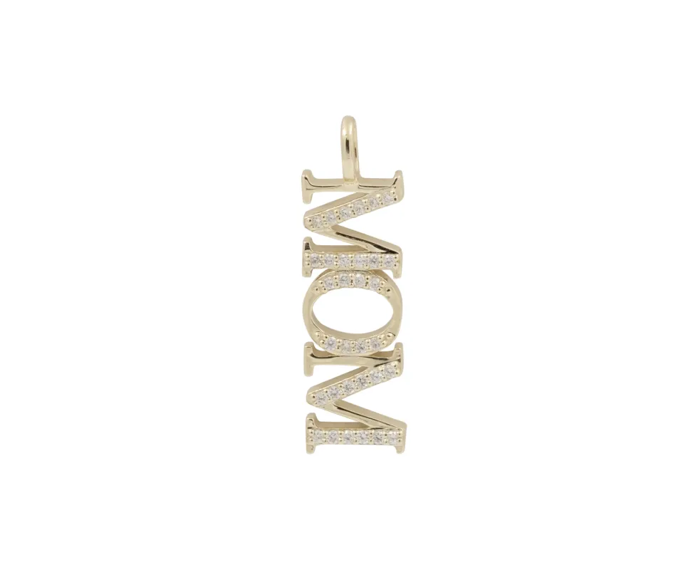 THE MOM DIAMOND CHARM made by Lisa Gozlan